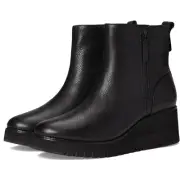 Cole Haan Women's Zerogrand City Wedge Side-Zip Booties US 11 Black Waterproof