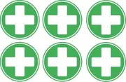 akachafactory Sticker sticker cross first aid emergency box kit