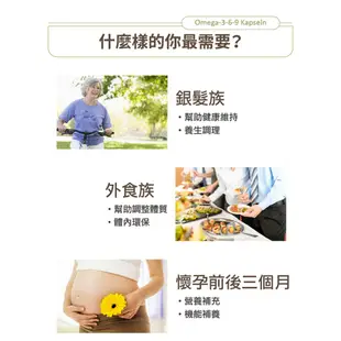 德國好立善 Omega 3-6-9 必需脂肪酸 (魚油+亞麻仁油+月見草油) (60粒) 歐森osen