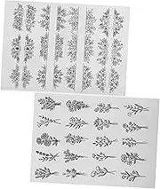 DOITOOL 2 Sheets Water Soluble Embroidery Stabilizer for Hand Sewing Style Stick and Stitch Patterns for DIY Projects and Easy Cleanup for Sashiko and Embroidery Techniques