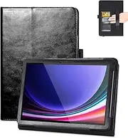 E NET-CASE Case for Samsung Galaxy Tab S9 FE 10.9 Inch/Galaxy Tab S9 11 Inch 2023, New Upgrated Folio Design, Multi-Viewing Stand Cover with Auto Sleep/Wake & Support S-Pen, Black