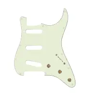 920D Custom SSS Pre-Wired Pickguard for Strat With A Mint Green Pickguard and...