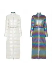 4-IN-1 SASS AND BIDE REVERSIBLE STATEMENT PUFFER COAT in Pearl/Multi RRP$650