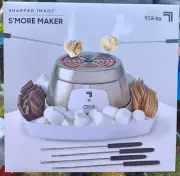 Sharper Image Electric Tabletop Smores Maker For Indoor 4 Skewers NEW