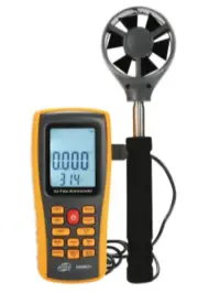 Anemometer Logger Wind Speed Air Flow Temperature Meter Test Measure GM8902+