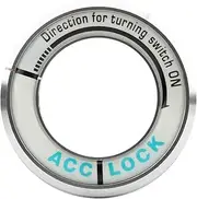 Car Luminous Ignition Switch Ring Circle Key Hole Cover Trim for Cruze (Silver)
