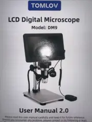 TOMLOV DM9 7"LCD Digital Microscope: 1200X 1080P Microscope 12MP wRemote 32GCard