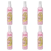 6x Barbie 200ml Detangling Spray Hair Treatment Care Shower Tutti Fruity