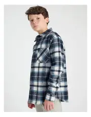 [Bauhaus] Flannelette Shirt in Blue Check