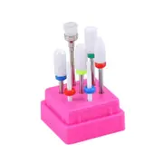 7Pcs Tungsten Steel Drill Bits Files Nail Art Manicure Machine Pedicure Tools