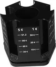 Angoily Coin Storage Jar Gadgets Pantry Make Cute Stationary Organizers Challenge Monitor Dividers Highlighter Money Draw Organiser Stands Pen Cup Holder Stationery Cutlery Plastic Black