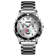1482 Business Style Stainless Steel Luminous Pointer Quartz Watches Men Wrist Watch 02