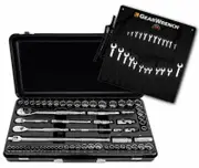 Gearwrench 83066VP - Socket Set 64 Piece Metric/SAE 1/4 3/8 & 1/2" Includes Bonus Combination Spanner Set 24 Piece Metric/SAE