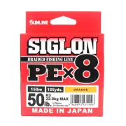 Sunline P.E Line X8 Siglon 150M P.E 3 50LB Orange (1946)