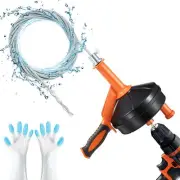 Drain Auger, Breezz Clog Remover with Drill Adapter, 25 Feet Flexible Plumbing