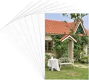 15Pcs 4x6 Picture Frame Matting Photo Matte Board White Rectangle Paper Uncut Display Show Core Bevel Album Backerboard Pack Accessories for 2 x 3in Photos Pictures Wall Artwork Decoration