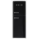 CHiQ 202 Litre Retro Top Mount Fridge Freezer Black Model CRTM200NB RRP $1199.00