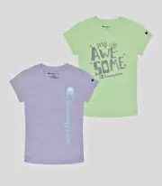NEW WITH TAGS CHAMPION GIRLS SET OF TWO ACTIVE WEAR TSHIRTS