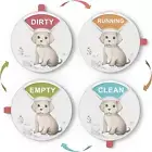 Chef Dog Funny Dishwasher Soft Magnet Clean Dirty Sign, Clean Dirty Running Empt