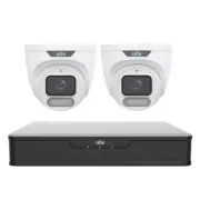 Uniview 6MP Kit 2xIPC3626LE-ADF28-WP Camera with 12MP 4K Ultra HD 4CH PoE NVR