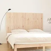 Wall Mounted Headboard 185 cm Solid Pine Wood Tall Headboards for Bed Frame, Queen, King Size - Wooden Adjustable Head Board for Bedroom Cama, White