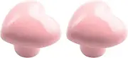 2 Pieces Cabinet Knobs Drawer Pulls Knobs Door Knobs and Handles for Cabinet Wardrobe Kids Room - (Color: Light Pink)