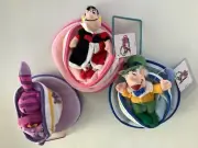 DISNEYLAND ALICE IN WONDERLAND SET OF 3 FANTASY ISLAND TEABAG SAUCER BEAN BAGS