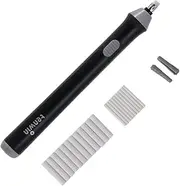 TIHOO Electric Eraser Kit with 22 Refills, Automatic Portable Pencil Eraser for Sketching, Drawing, Designing and Homework, Black