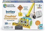 Learning Resources Botley Crashin' Construction Challenge Accessory Set (Botley Not Included) - 10 Pieces, Ages 5+ Coding for Kids,