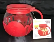 Ecolution Original Microwave MicroPop Popcorn Popper Borosilicate Glass 1.5 Qt