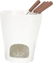UTHCLO Butter Warmer Chocolate Melting Furnace Ceramic Fondue Pot Multifunction Pot for Cheese Butter Wax