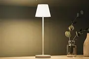 Table Lamps, Rechargeable LED Cordless Table Lamp, Dimmable 3 Colors, Touch Control Battery Operated Lamp, IP54 Portable Metal Light for Home, Dining, Camping, Party, Bar, Restaurant, Patio (White)