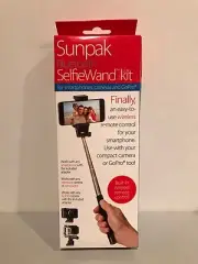 SUNPAK BLUETOOTH SELFIE WAND KIT FOR SMARTPHONES CAMERAS & GO PRO BRAND NEW!