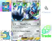Pokemon TCG Pocket Trading Trade 4 Diamond Dialga eX Card ◆◆◆◆