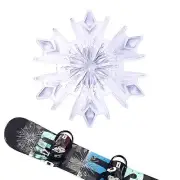 Snowboard Stomp Pad,3D Clear Snowflake Stomp Pad Snowboard Grip Pad