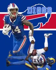 Buffalo Bills Lithograph print of Stefon Diggs 2020