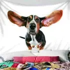 Dogs Big Eyes Ears 3D Wall Hang Cloth Tapestry Fabric Decorations Decor