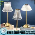 Crystal Table Lamp Simple Atmosphere Light Metal Reading Lamp for Restaurant Bar