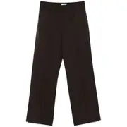 [Off-white] Off-white Virgin-wool Wide-leg Trousers 40 IT BROWN