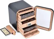 [Cykahe] Cabinet Humidor by Spanish Cedar with 4+1 Drawers