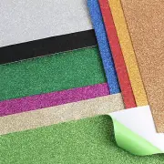 10 PCS Self Adhesive EVA Foam Paper Sheets,Colorful Glitter Paper for Handicraft