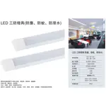 LED防潮燈 4呎 40W 吸頂燈 廚房 燈管 淨化燈 平板燈 一體成型 三防燈