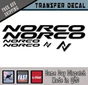 Norco style Frame Decals sticker - set of 6 Gloss black mtb enduro Downhill