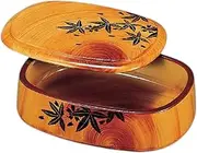 J-Kitchens Sushi Plate (Sushi Tub), Oval Tokuseki Okorin Autumn Leaves Inner Korin, Made in Japan