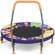 Costway Foldable Kids Trampoline Mini Bouncer Purple