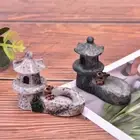 Mini Pool Tower statue resin craft home decor miniature fairy garden dec.u.