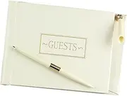 Hortense B. Hewitt Wedding Accessories Small Guest Book with Pen, Ivory