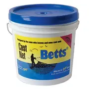 18-9 Professional Series Mullet Mono Cast Net, 9-Foot Length, 1-Inch Mesh, Cl...