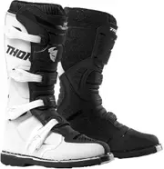 Thor Blitz XP Motocross Boots, black-white, Size 48 for Men Black White