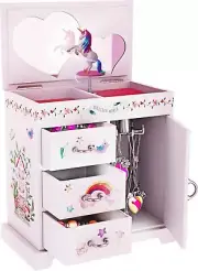 Spinning Unicorn Musical Jewelry Box - Ideal Birthday Gift for Little Girls